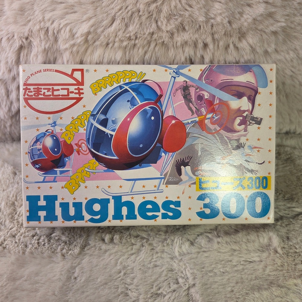 Hasegawa Egg Plane Series No. 14 Hughes 300 Helicopter Model Kit Vintage Japan
